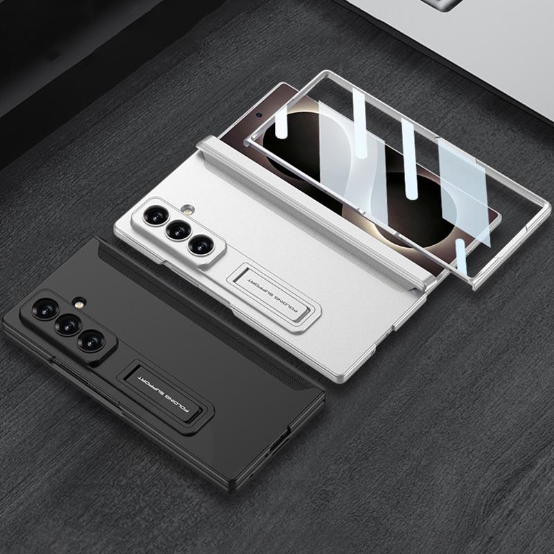 Magnetic Hinge All-included Case for Samsung Galaxy Z Fold 8 Ultra Screen Glass Protective Matte Cover for Samsung Z Fold7 Case