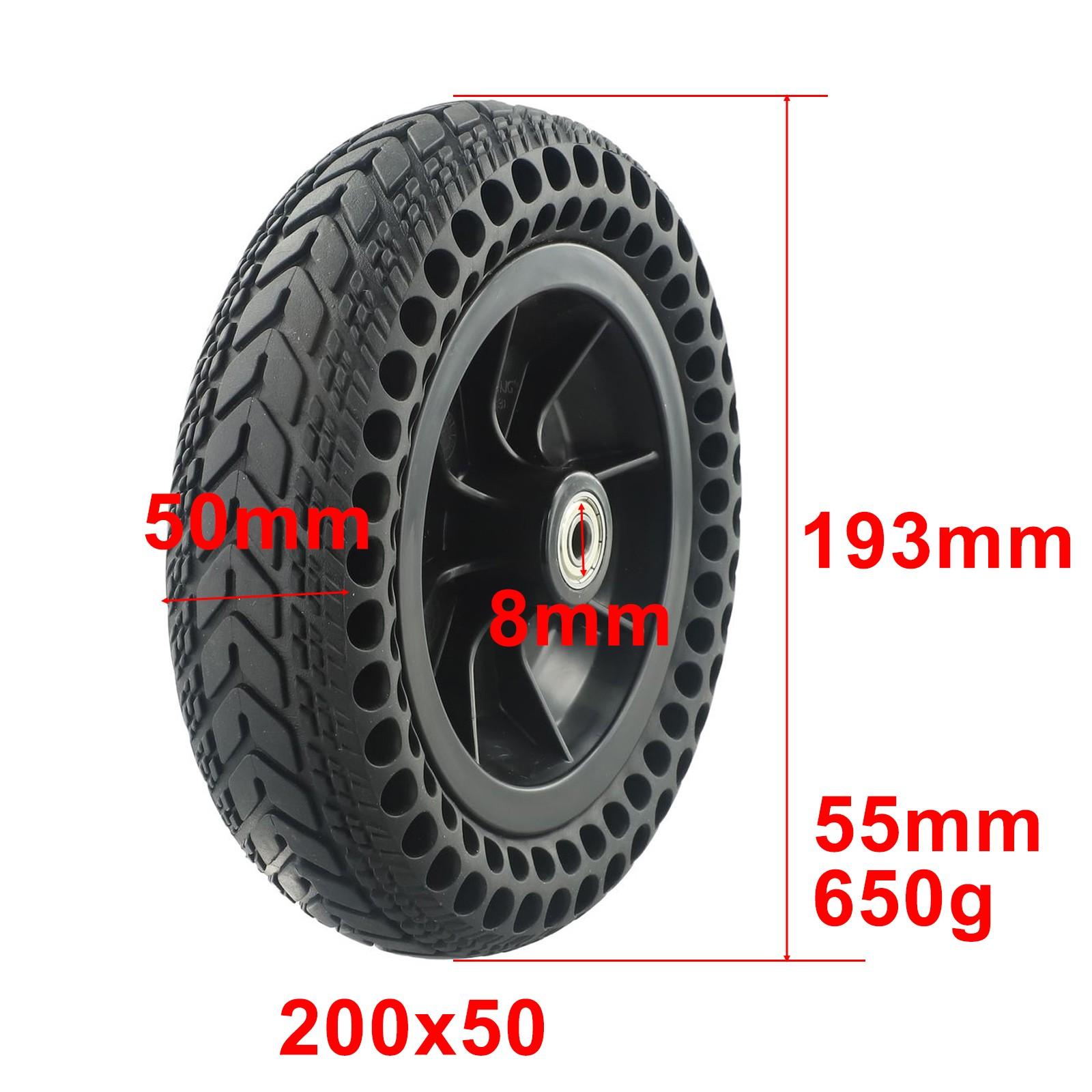200x50 Electric Scooter Solid Tire With Plastic Hub 200x50