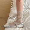 Bubble Mouth Mesh Thin Versatile Stacking Socks Blogger With The Same Korean Style Wear Medium Tube Socks