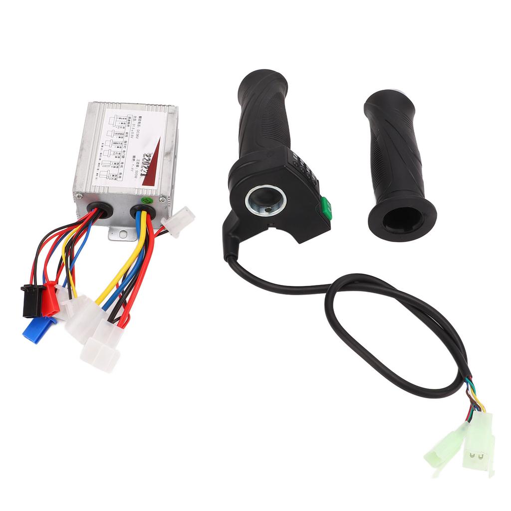 36V 500W Brush Motor Controller with Throttle Handle Kit Electric Bike Controller Throttle Grip Set