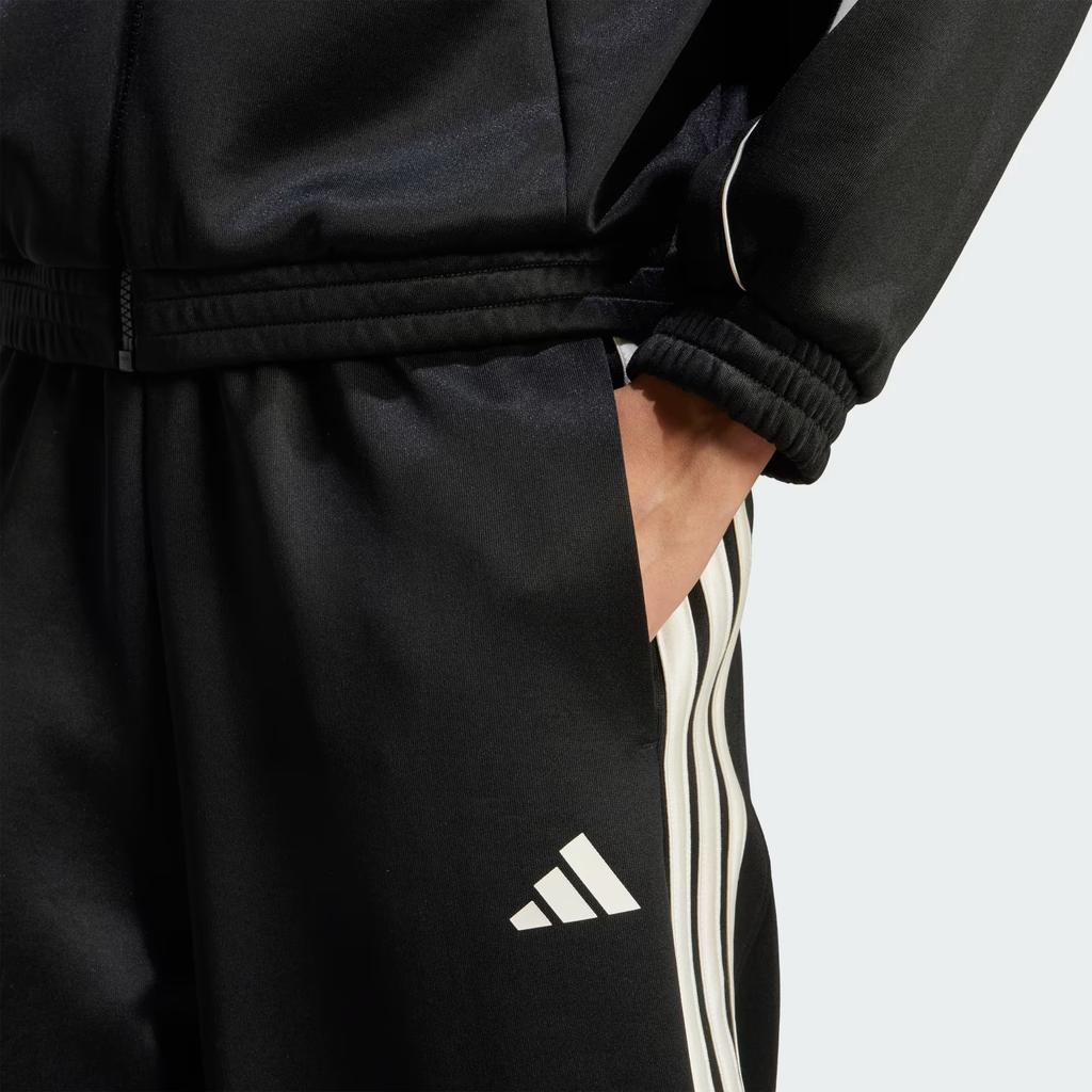 Adidas Striped Loose Mid-Rise Casual Pants Women bottoms JL6995
