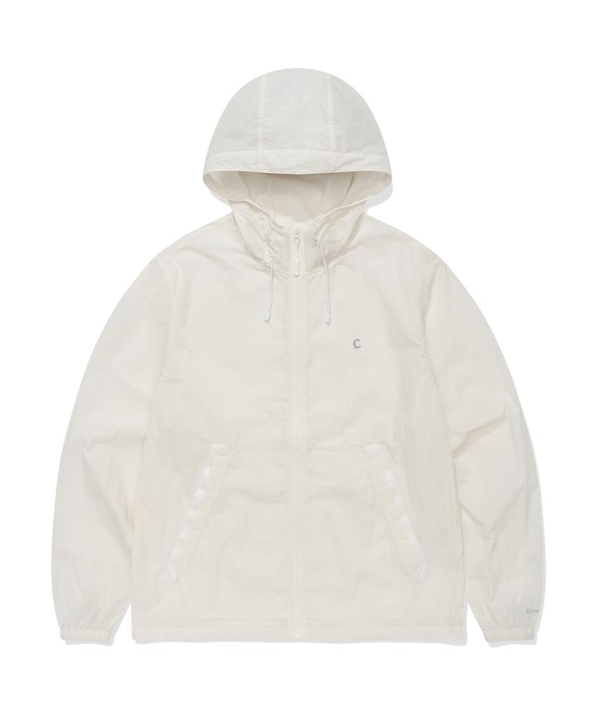 Covernat Packable Lightweight Windbreaker Jacket White