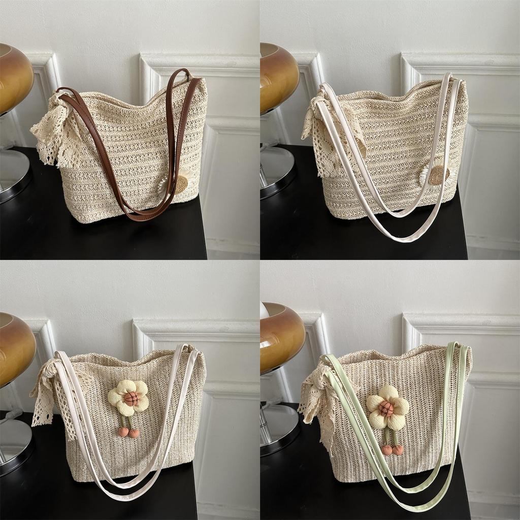 Pc Woven Bag With Magnetic Closure For Daily Street Style Fashion