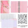 Cross-border Exclusive A6 Gold Foil Macaron PU Leather Hobonichi-Style Budget & Event Planner Notebook