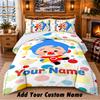 El Payaso Plim Plim Custom Name 3Pcs Bedding Set 1 Bed Sheet 2 Pillowcases Bedroom Home Decor