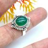 Natural Green Onyx Ring With Gemstone 925 Sterling Silver Ring Handmade Stone Solid Boho Chic Stone Jewelry for Women - 5.77 Gms