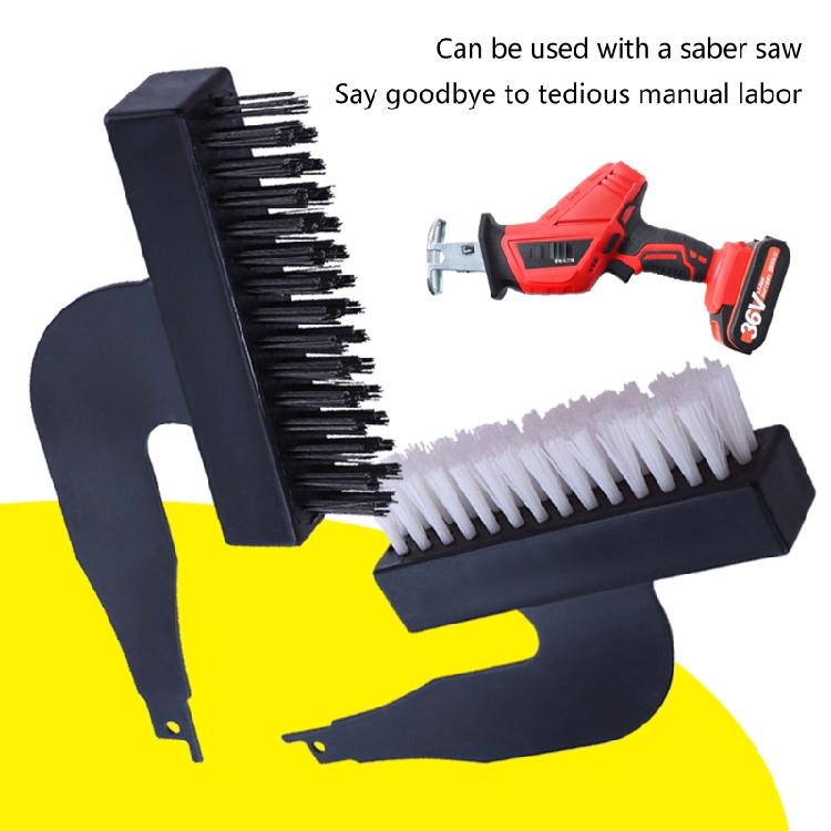 Electric Cleaning Brush Saber Saw Reciprocating Brush for Head Rust Removal Tool