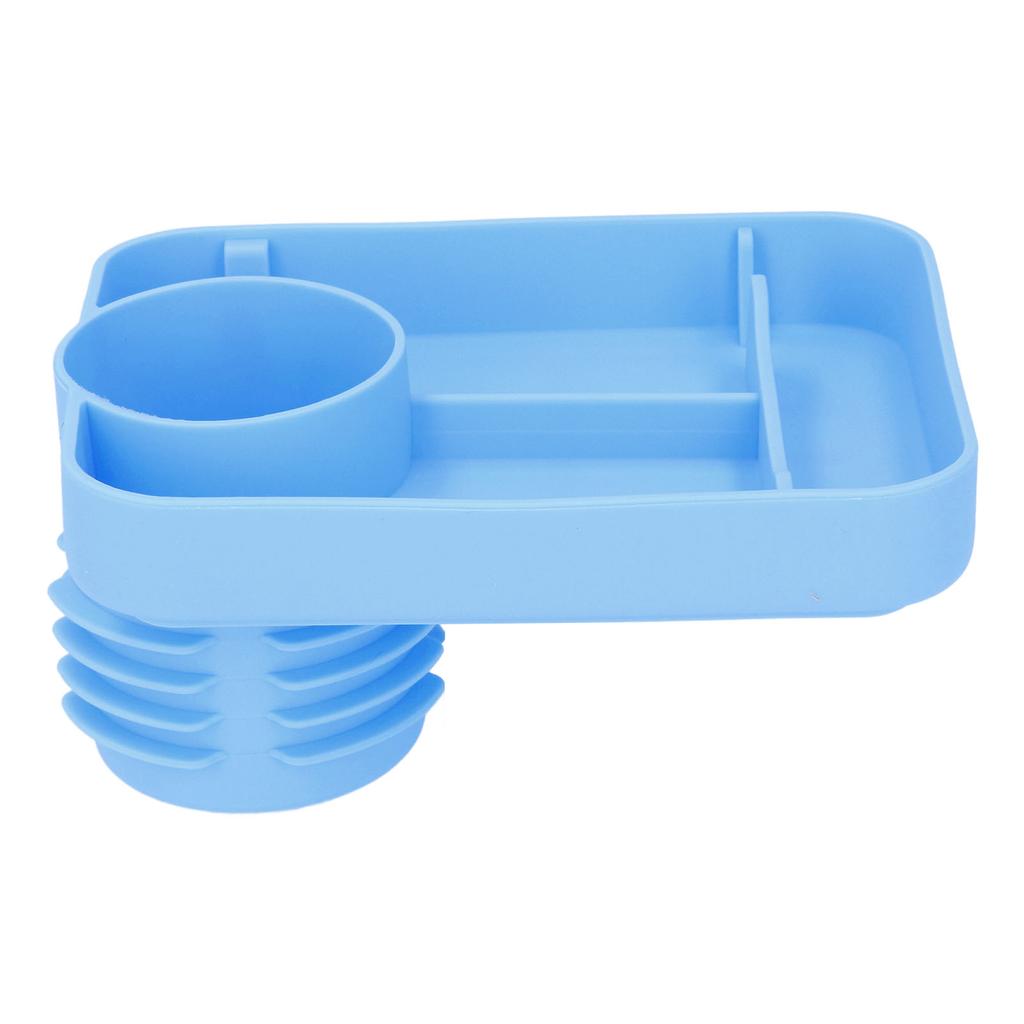 Bandeja de Carro para Bebê Bandeja de Lanche de Silicone para Carro Porta-Copos Multifuncional para Crianças Prato para Lanches e Bebidas