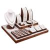 Wooden Jewelry Organizer Tray Rings Earrings Display Pallet Necklace Jewellery Showcase Pallet Large Capacity Rings Storage Tray