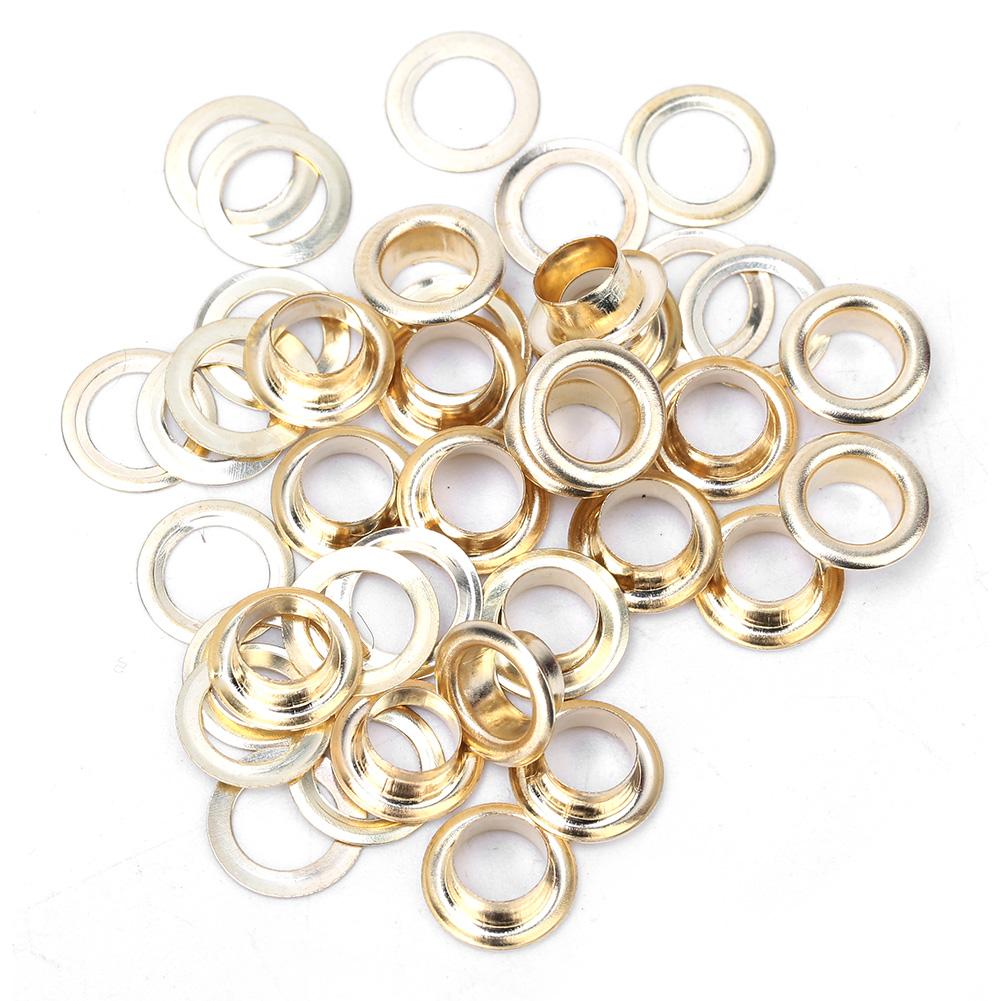 100 Pcs Brass Cloth DIY Tool Knitting Accessory Anti Rust Leather Craft Eyelet(Bronze 17mm)