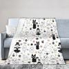 Susuwatari Soot Sprites M-Mononoked Blanket Flannel Autumn/Winter Aways Princessed  Super Soft Throw Blanket for Bed Couch Quilt