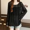 Navava Women Flower Lace Thin Long Sleeve T shirT nT2354