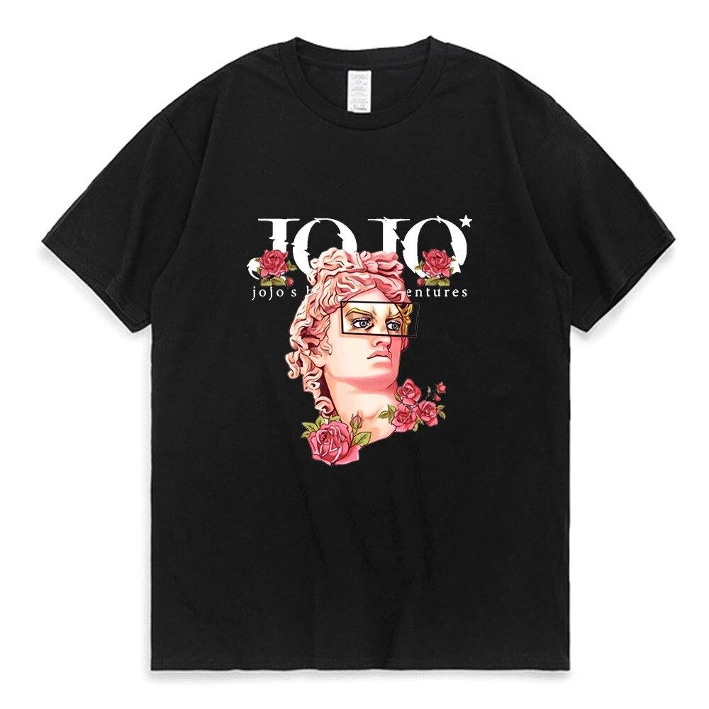 Japansk Jojo Bizarre Adventure Anime T-skjorte Unisex kvinner Kawaii Jojo Grafisk T-skjorte Tenåringer Unisexga Tee Shirt Kortermet Unisex