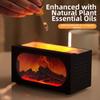 Fireplace Aroma Diffuser with Humidifier 7 Color LED Light Mode and 140ml Capacity for Calm and Comfortable Space