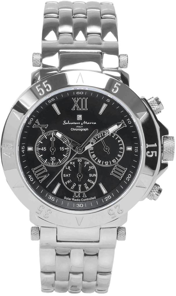 Salvatore Marra Chronograph with Full Auto Limited Analog Italian in Men's Watch, Radio-Controlled Solar-Powered Calendar, Edition, Display, Brand,