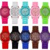 Spot GENEVA Silicone Watch Colored Jelly Student Leisure Watch Three Eyes No Diamond Geneva Watch