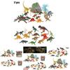 Jurassic Dinosaur Figures Realistic Plastic Model Toys Set Of 17 Pieces