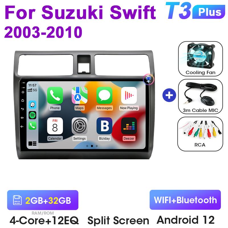 2 Din Android 12 Autoradio Für Suzuki Swift 2003 - 2010 Multimedia Video Player Navigation GPS 2din 4G Carplay Stereo Kopf Einheit