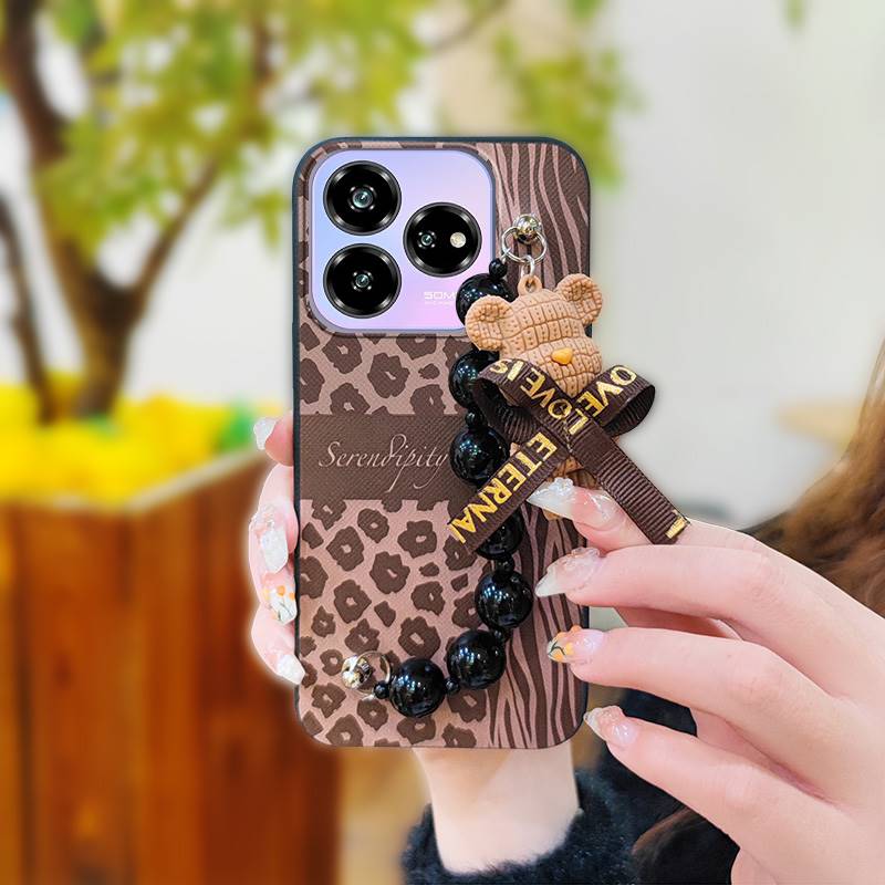 Cute Simplicity Phone Case For ZTE Blade V60 Design/Axon 60 Lite Protective Case Bear Bracelet Dirt-resistant Anti-knock