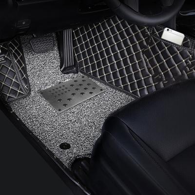 Universal Automobile Alloy Plate Anti-skid Pad Foot Heel Scuff Plate Car Floor Mat Non-slip Carpet Patch Car Interior Accessorie