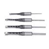 Set 4 Bucăți Burghie Pătrate pentru Lemn HSS Rezistente la Uzură 1/4in 5/16in 3/8in 1/2in Bit Freză Conică