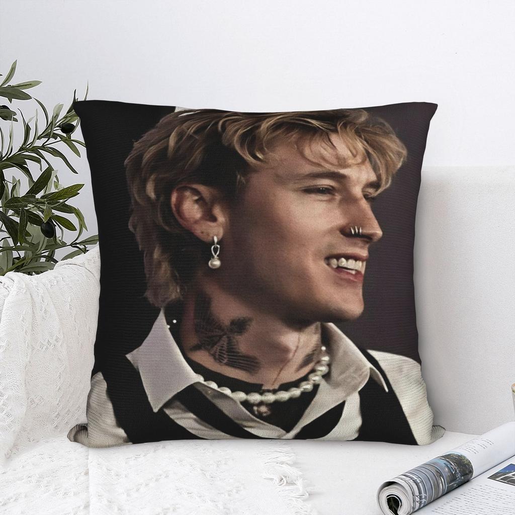 Decorative Pillow Cover MGK Lost Americana Tour 2025-2026 Merch Living Room Throw Pillow Case Cover Zipper Multi-Size