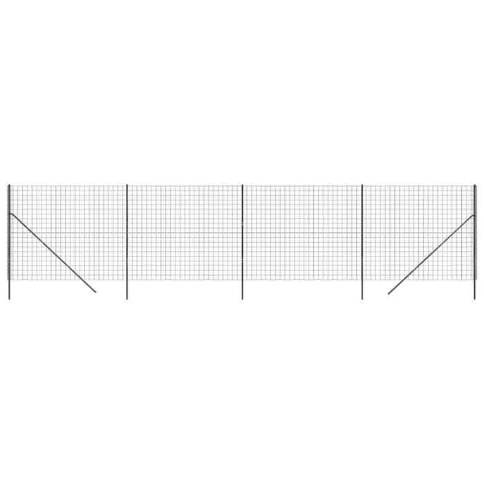 VidaXL Wire Mesh Fence, Decorative Fence Panel, Garden Patio Outdoor Protection Barrier, 154230