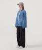 COVERNAT WOMAN Pocket Denim Shirt Blue