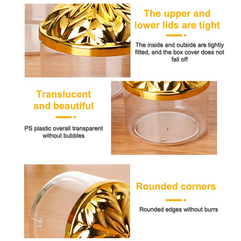 

Упаковочная коробка, круглые контейнеры для хранения, декоративные принадлежности, креативная пластиковая коробка для конфет