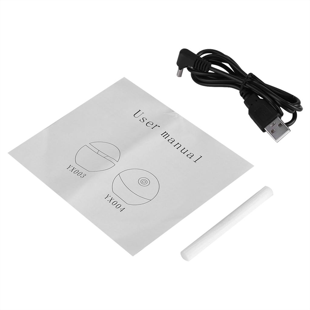 USB Essensiell LED Touch Aroma Ultrasonisk Luftfukter Oljediffuser Luftrenser Gul