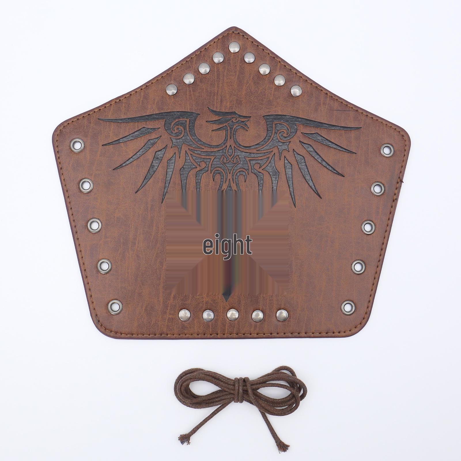 

Medieval Punk Leather Bracer Arm Guard for Halloween Cosplay & Dress-up