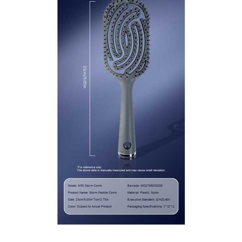 

Fluffy rib large curved comb women s air bag massage comb curly hair comb no specifications