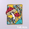Sun Moon Embroidery Patch Iron On Patches For Clothing Sticker Cartoon Mushroom Applique Patches On Clothes Fusible/Sewing Badge