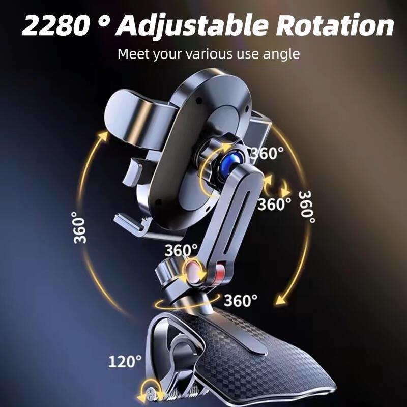 HdoorLink Dashboard Car Phone Holder 360 Degree Rotatable Smartphone Stand Auto Grip Phone Mount 4.7-7.2in Phones Fixed Bracket