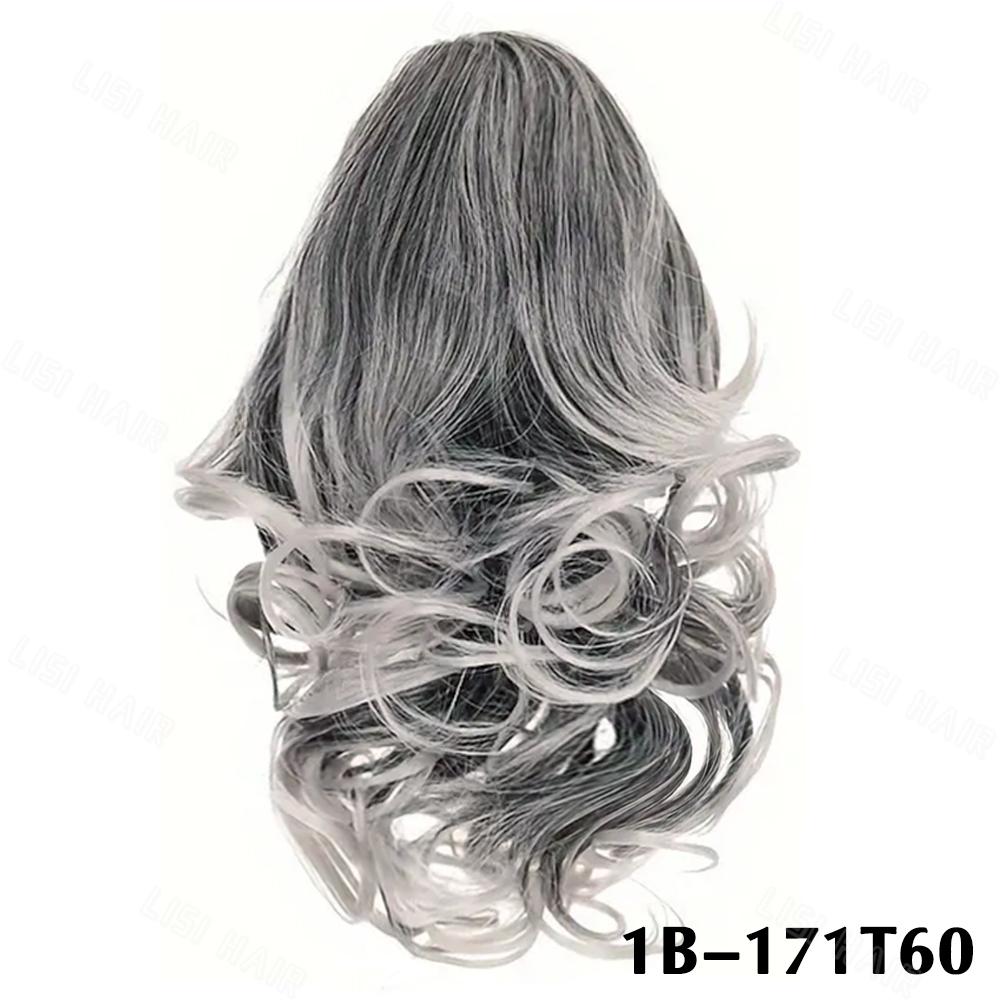 MISS WIG Synthetic Claw Hestehale Kort Krøllet Bølget Hestehale Extensions Elegant for kvinner Daglig bruk Hårtilbehør