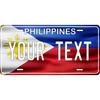 Philippines Flag Custom Tag Personalized Home Decor Waterproof Dustproof Ornament