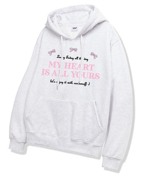 Случайная Худи с Лентой [Белый Меланж] Roib_0005_White Melange (Fleece-Lined)/Xl