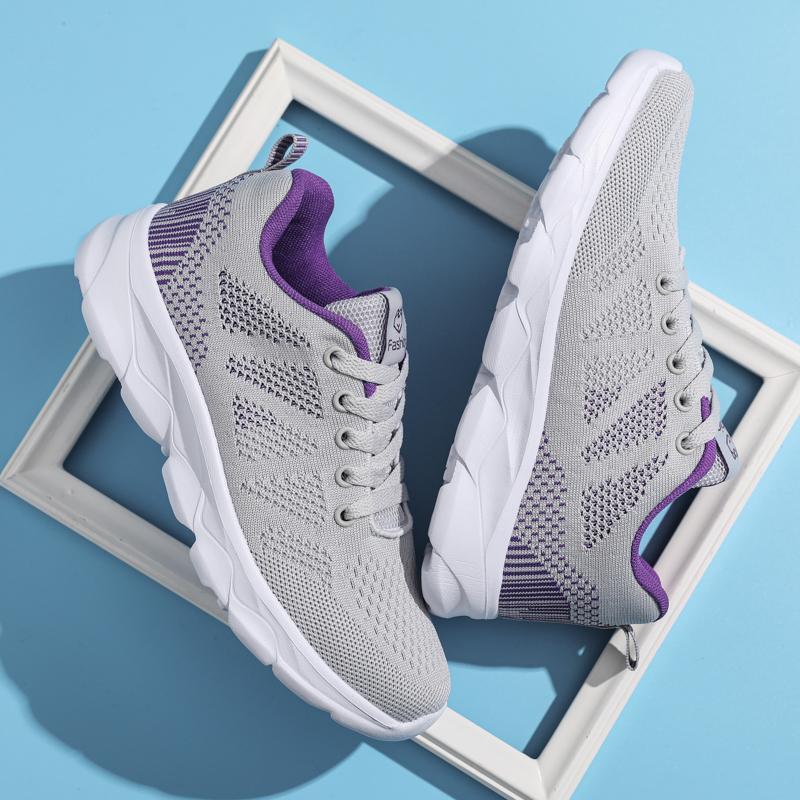 Women'S Fashion Sports Sneaker Lace Up Running Shoe Casual Cushioning Walking Tennis Sneaker Wedge Sneaker Women'S Sports Shoes