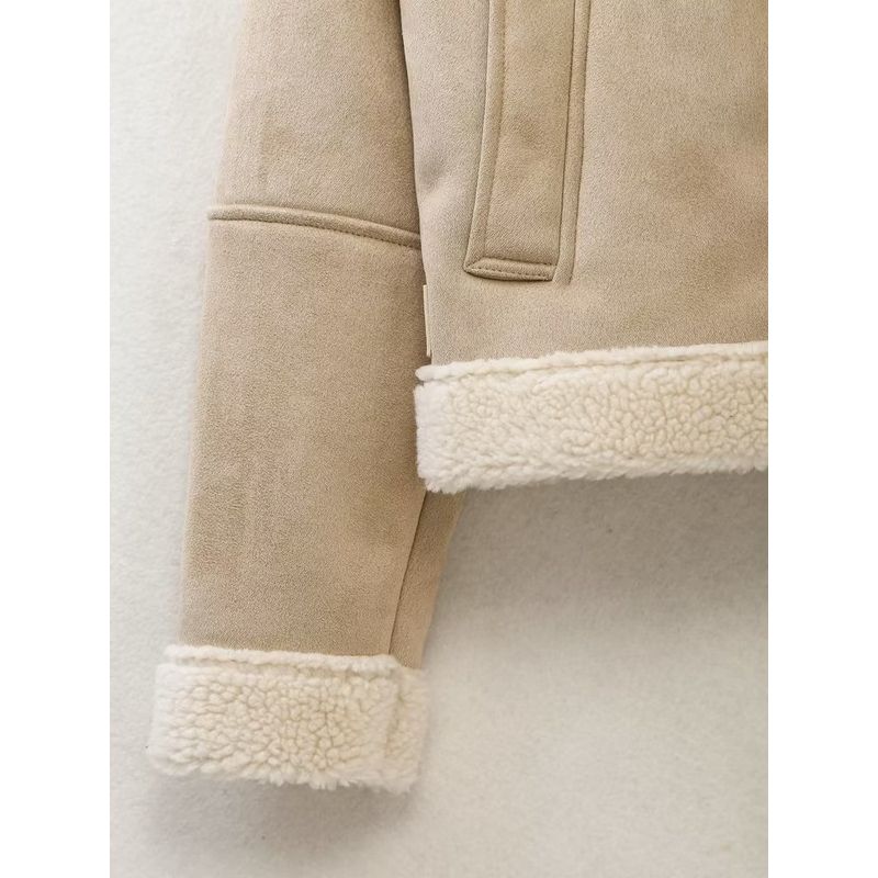 Kaslead New Arrival Women's Clothing Fashion Style Fur Integrated Double-Sided Short Jacket 6318241 711