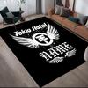 Custom Name,Tokio Hotel Home Sofa Decoration for Living Room & Bedroom, Non‑Slip Play Flannel Floor Mat for Game Room