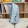 Student Schoolbag Women's Large Capacity Solid Color Backpack