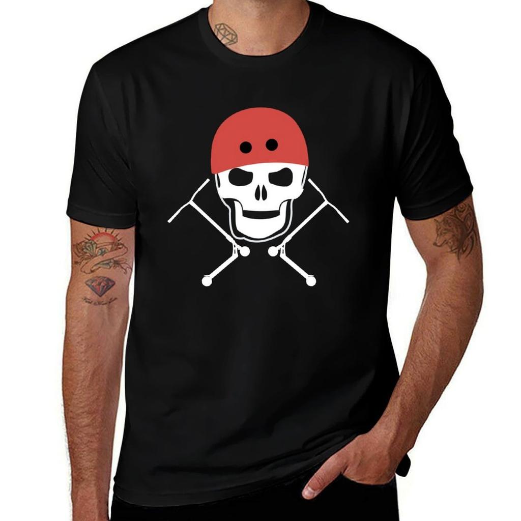 Scooter Skull New Tshirt Vintage Style Printed Top