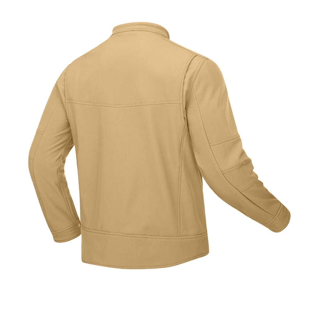 Men's Winter Solid Color Jackets Men's Fashion Trend Jackets Breathable Windproof Jackets Outdoor Sports Jackets