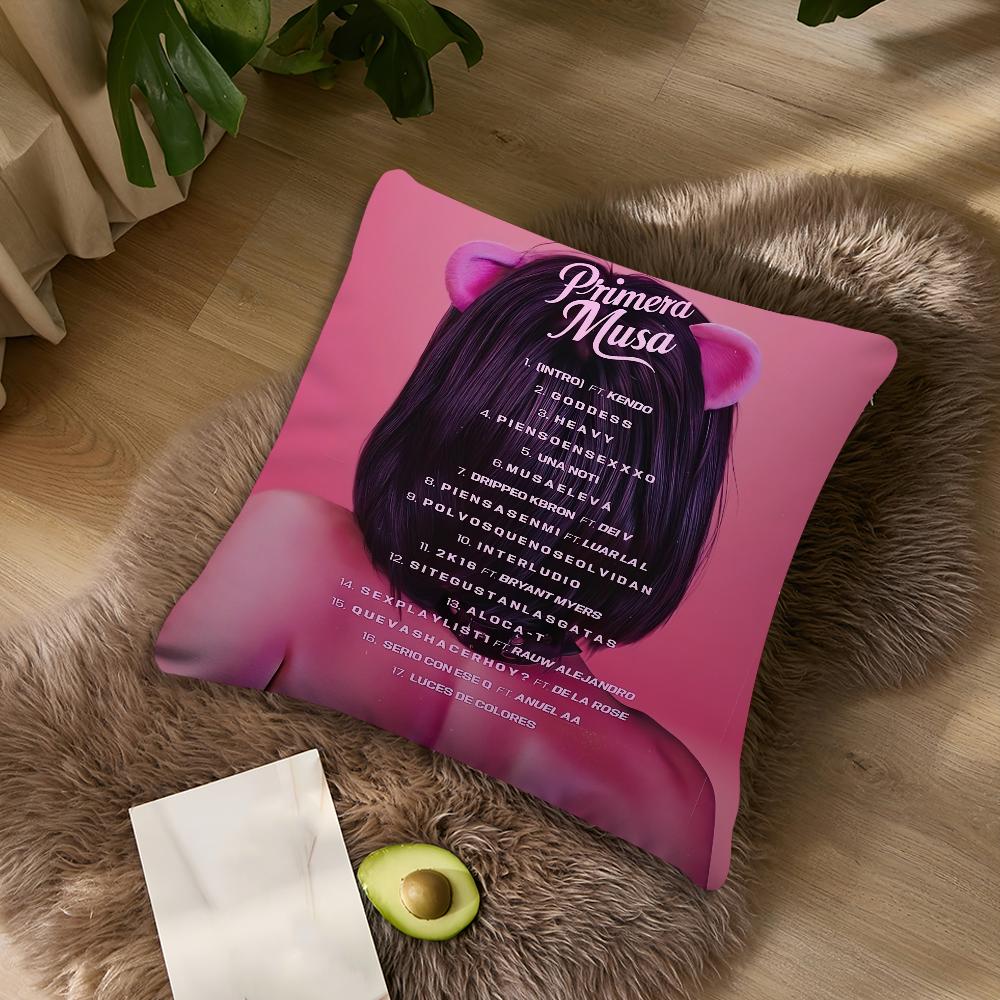 O-Omar Courtz P-Primera M-Musa Cushion Cover Living Room Accent Back Support Square Lounge Restful Nap Companion Pillow Case