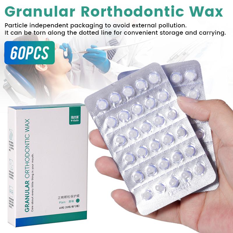 1 Låda Tandreglering Skyddsvax Anti-gnissling Individuellt Förpackad Tandställningsvax Livsmedelsklassat Tandvård Vax för Munskydd