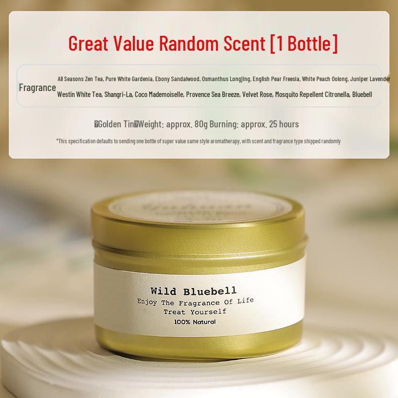 Iron Can Soy Wax Aromatherapy Candle with Essential Oil - Smokeless, Long-lasting Fragrance for Indoor Use
