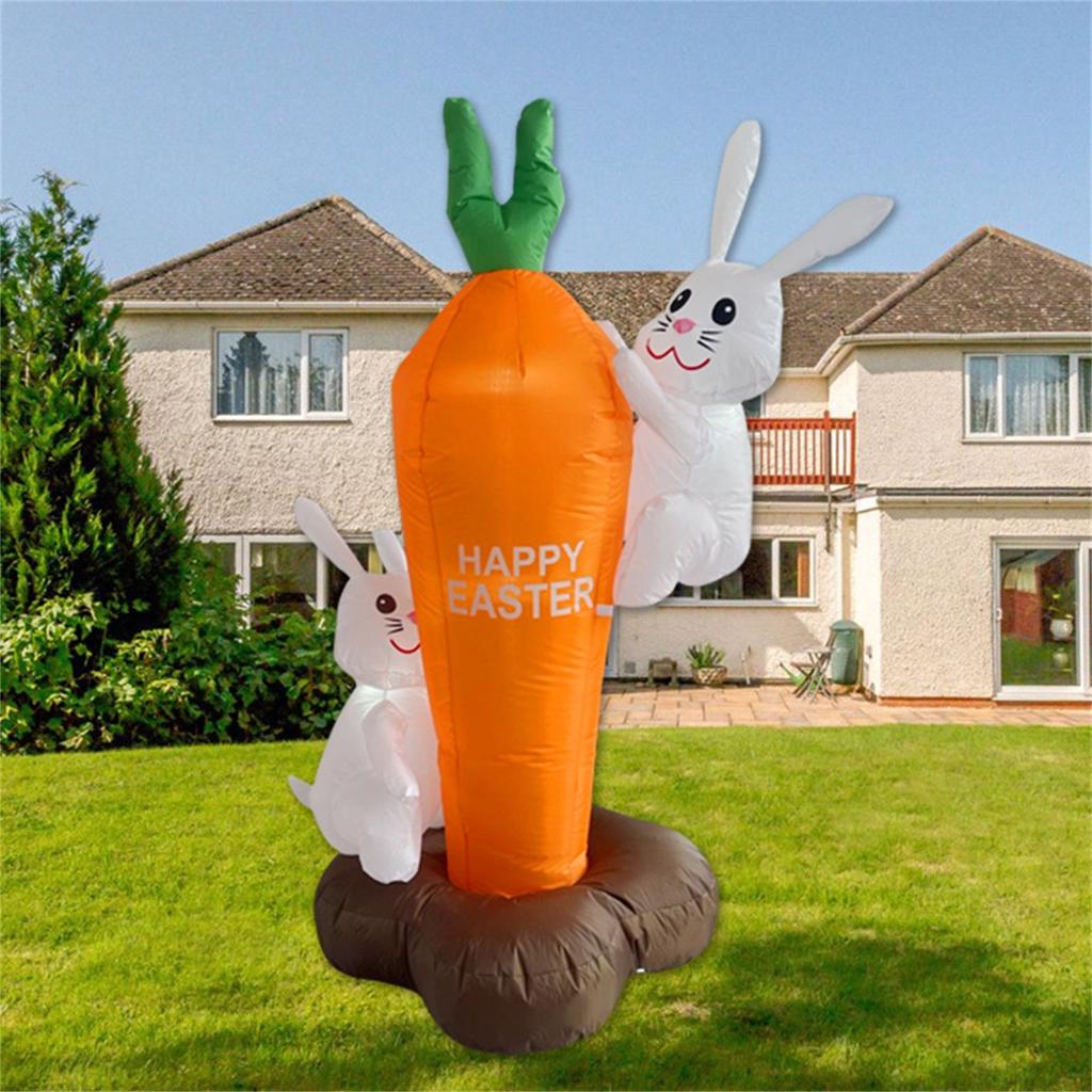 Venkovní nafukovací velikonoční dekorace 6FT Bunny - Venkovní velikonoční nafukovací dekorace na dvorek