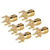 100Pcs RF Coaxial Cable Adapter Female Coax Line Connector Base Set Kit for PCB Module