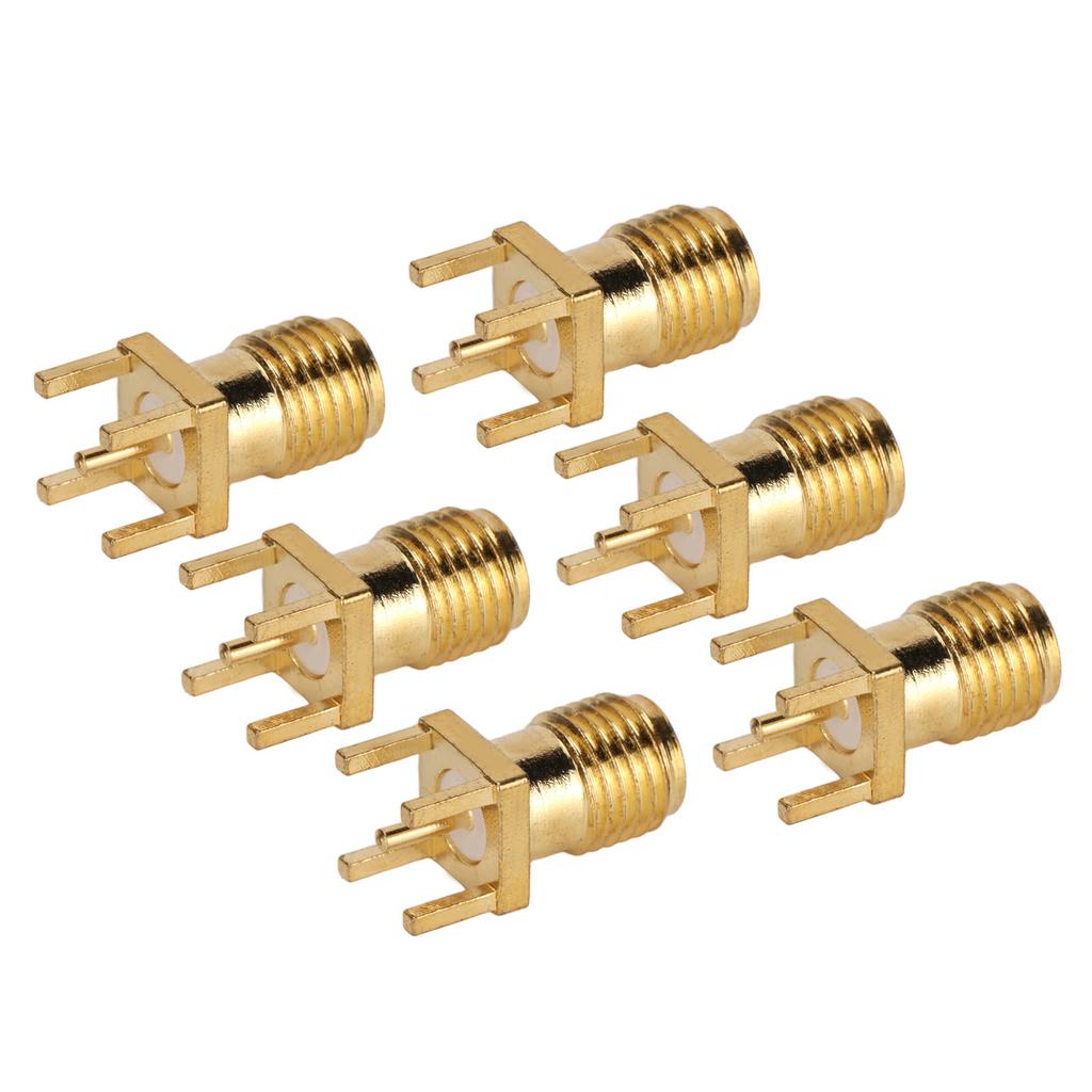100Pcs RF Coaxial Cable Adapter Female Coax Line Connector Base Set Kit for PCB Module
