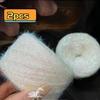 2-Pack Colourful Glass Silk Yarn Wool Hand Knitting Cord DIY Handcraft Doll Sweater Hat Bag Making Crochet Thread Home DecorGood Product